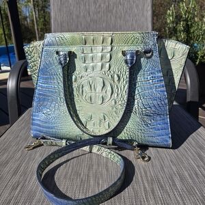 Brahmin Priscilla VGUC, Seafoam Ombre